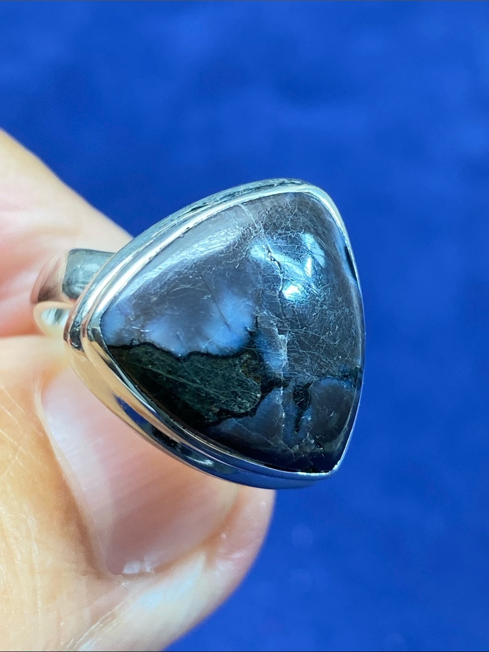 MYSTIC MERLINITE CRYSTAL IN SOLID STERLING SILVER 925 RING SIZE 6